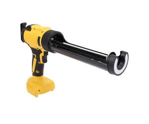 ASHATA Pistola para Calafatear Eléctrica Inalámbrica de 6 Velocidades con Luz LED para Sellado Rápido en Baños y Cocinas 10 Oz Amarilla