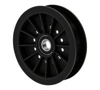 ASHATA Polea Loca Plana para Cortacésped Hustler 784504 - Rueda Loca de Repuesto a Prueba de Desgaste Fácil de Instalar, Compatible con la Serie Exmark 109-0977 Mini FasTrak (109-0977)