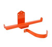 ASHATA Soporte Resistente para Sopladora de Hojas de Mochila, Acabado | Se adapta a varios sopladores, material de acero resistente, diseño de montaje en pared seguro, color naranja vibrante,