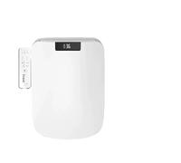 Asiento de inodoro con bidé con calefacción inteligente de cierre suave con tapa de pelusa, función de limpieza y secado, modelo estándar del Reino Unido (220 V-230 V), mejora de baño definitiva para
