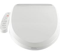 Asiento de inodoro con bidé, temperatura ajustable, características de seguridad, BLANCO
