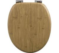 Asiento de inodoro con sistema de cierre automático – antibacteriano – repelente al agua – antideslizante – fácil de instalar – forma universal en "O" – 37,8 cm x 43,8 cm
