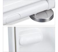 Asiento de inodoro con sistema de cierre suave, forma D y tapa – Universal – De plástico duro – Blanco – 375 x 455 cm