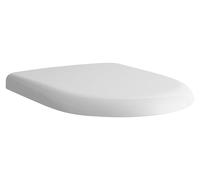 Asiento de inodoro con tapa, sistema de cierre suave, universal, 450x375 mm, blanco