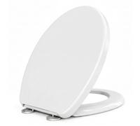 Asiento de inodoro de cierre suave, asiento de inodoro con liberación rápida para una fácil limpieza, asientos de inodoro estándar ovalados, fijación superior simple, asiento de inodoro universal, sin
