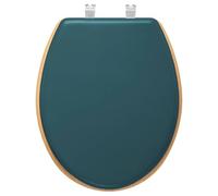 Asiento de inodoro de madera y cinc Petróleo moderno