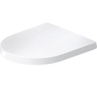 Asiento de inodoro Duravit Balcoon, en forma de D, extraíble, sin mecanismo de cierre progresivo, 0027710000, Color: Blanco brillante