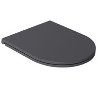 Asiento de inodoro INFINITY WC-Sitz SLIM, cierre suave, fácil de desmontar, color antracita