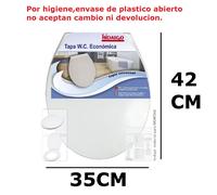 Asiento de Inodoro Universal CM Económico Blanco - Fácil Instalación
