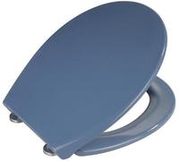 Asiento de inodoro Unyqoos® de Duroplast, forma ovalada, marca Leiblau: tapa con sistema de cierre suave, fijación de acero inoxidable tipo "Fix-Clip", resistente a los arañazos y antibacteriano, idea