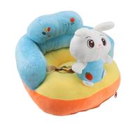 Asiento de piso de Vomeko para silla de bebé, sofá de soporte sofá suave, suave y cómoda forma de animal lindo evita el asiento de actividad portátil ajustable y ajustable para (Patrón de conejo)