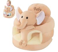 Asiento de piso para bebé, lindo elefante de 17, 7 pulgadas, asiento para bebé para aprender a sentarse con placa de soporte engrosada, suave y elástico para niños pequeños..