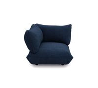 Asiento Esquinero Izquierdo Sumo de Cordón Reciclado, Azul Oscuro
