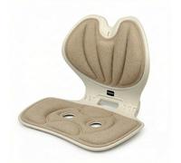 Asiento Plegable con Respaldo Premium 200 kg · Soporte Integrado y Base Estable · Ligero y Portátil 1,15 kg · Espuma o Gel · Ideal para Bancos, Gradas y Exterior (Espuma Acolchada, Beige)