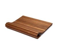 Asinox Tarima de Teca para ducha OL0155 66x86 Enrollable Antideslizante