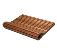 AsinoX TEK4H990 - Tarima de ducha y baño flexible, madera de teca
