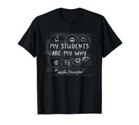 Asistente Principal Motivación Mis Estudiantes Son mi por qué Camiseta gráfica económica, Hombre, Negro, L