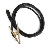 Asixxsix 260A Pinza de Tierra para Soldadura TIG, Cable de 3 Metros, | Abrazadera de tierra de latón para soldadura por arco sumergido MIG, enchufe 16-25, fabricación de vehículos en astilleros,