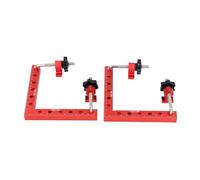 Asixxsix Abrazaderas de Esquina, Posicionamiento de 90 Grados, Aleación de Aluminio, Cuadrados de Sujeción de 160 Mm, Abrazadera de Esquina de 90 Grados con Escala Imperial Métrica para Marcos de