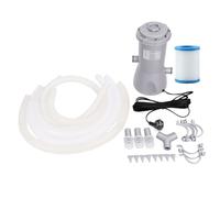 Asixxsix Bomba Depuradora para Piscina Elevada, sistemas de Filtración con Cartucho, 1000 GPH, para Piscinas con Estructura, Fácil Instalación, Conexión Universal de 32 Mm, Accesorios
