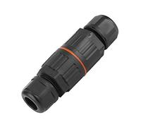 Asixxsix Caja de Conexiones IP68, Conector Rápido de 3 Pines, 32A, 450V | Bloque de terminales de cable impermeable, nailon retardante de llama, contactos de latón, para red de iluminación de