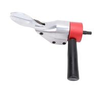 Asixxsix Cortador de chapa metálica, herramienta de corte de metal con cabezal de acero CrV, tijeras para metal, accesorio para taladro con mango giratorio de 360 grados
