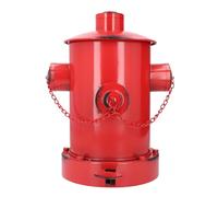 Asixxsix Cubo de basura con cubo interior, cubo de basura decorativo de estilo industrial para interiores y exteriores, cubo de basura con pedal de hierro para el hogar, la cocina (rojo)