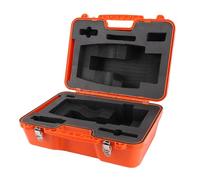 Asixxsix Estuche de Transporte para Estación Total, Estuche de Almacenamiento de Prisma de Doble Bloqueo Liviano de PP, de Viaje para Instrumentos Topográficos con Ergonómico para Protección de