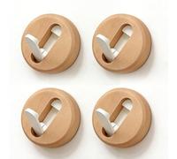 Asixxsix Ganchos Plegables para Abrigos, Estructura Antivuelco, Diseño en Forma de V, Ganchos de Pared de Madera, de Pared Plegables con Ahorro de Espacio para Baños, Entradas y Armarios (Haya)