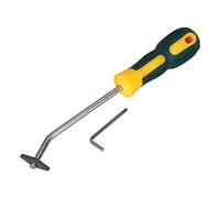 Asixxsix Herramienta Manual para Eliminar Lechada, Raspador de Acero | Limpiador portátil para juntas de azulejos con agarre ergonómico, construcción duradera para uso doméstico y de oficina