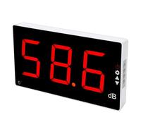 Asixxsix Medidor de Nivel de Sonido, Rango de DB, Medidor de Decibelios LCD de 3,0 Pulgadas para Montaje en Pared, Monitor de Ruido con Alarma Audible para Estudio, Hogar, Aula, Oficina