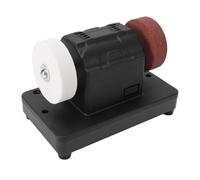 Asixxsix Mini Amoladora de Banco, Rectificadora de Velocidad Variable de 2000-6000 RPM con Muelas Abrasivas Dobles para Metal, Madera, Fabricación de Cuchillos y Pulido de Joyas