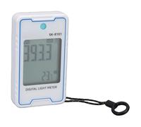 Asixxsix Mini Medidor de Iluminancia Digital, Medidor de Luz Digital con Pantalla de Temperatura y Humedad, Apagado Automático, Retención de Datos para Plantas de Cultivo en Interiores y (SK-8101)