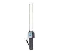 Asixxsix Probador de Humedad de Heno 0-80% Medidor de Sonda Digital Portátil para Pasto de Huerto de Alfalfa forraje: Lecturas Altamente Precisas, Interfaz Fácil de Usar, Material ABS de Larga