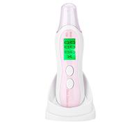 Asixxsix Probador de Humedad de la Piel con Pantalla LCD, Analizador de Aceite de la Piel para el Hogar, Viajes, Salón de Belleza, Material Respetuoso con el Medio Ambiente (WHITE)