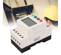 Asixxsix Protector de Voltaje Trifásico, JVR800-2, Pantalla LCD, Sin | Relé de Monitoreo de Voltaje, Sobreprotección, Secuencia de Pérdida de Fase, Temporizador de Retardo, Seguridad de Energía