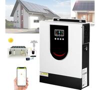 ASnwpaK Inversor Solar HíBrido (1,0-10,2 KW), Inversor De Onda Sinusoidal Pura De 12 V, 24 V Y 48 V, Pantalla LCD, con Controlador De Carga Solar MPPT De 40/80/120/160 A,DC24V-1.5KW