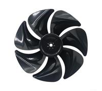 Aspas de Ventilador 7 para hojas PP 22cm Repuesto para Ventilador de Suelo Circulador Aire Silencioso (Black 25CM)