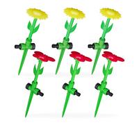 Aspersor césped diseño flor Pulverizador jardín 6 difusores agua Sistema riego