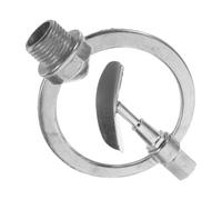 Aspersor de Riego Rotatorio 360 Grados de Aleación de Zinc Plata | Antióxido y Resistente Corrosión, Uso en Césped, Cabezal Rociador de Alta Resistencia