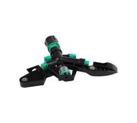Aspersor Oscilante Plástico 21x25cm Negro Aspersor Oscilante | 4 boquillas distintas, cobertura completa, rotación automática, para ideal césped grande, para fácil instalación