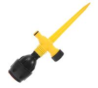Aspersor Rotatorio Ajustable de Plástico Negro y Amarillo 1/2 Dn15 | Conector Roscado Externo Rotación 360 Grados y Orificio de Boquilla 25mm Alcance de Pulverización 0-12m