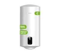 Aspes Termo Eléctrico 100 Litros, AT10000DW. 1500W, Kit de Montaje Incluido, Resistencia Acero Esmaltado, Termostato Digital, Temperatura Máx 93 º, Blanco nergética B