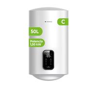 Termo agua caliente 50L Vertical ASPES AT5000SDW | 1500W, Táctil, Slim, 73cm, x 38cm, x 41cm, Blanco White Medium