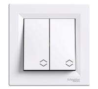 Interruptor doble conmutado blanco ASFORA EPH0600321