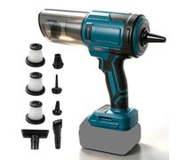 Aspirador/soplador de plumero inalámbrico compatible con batería Makita | 85000RPM Soplador de hojas sin escobillas, 20 KPa, aspiradora de mano con 5 boquillas y 3 filtros para coche, hogar, oficina