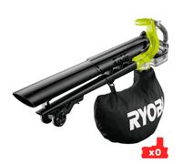 Aspirador soplador triturador a batería ryobi obv18 18v