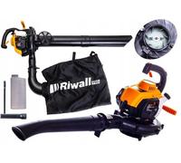 Aspiradora de hojas Dmuchawa Riwall RPBV 26, con cuchilla metálica para aspirar hojas
