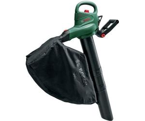 Aspiradora de hojas, soplador de hojas y trituradora Bosch UniversalGardenTidy 3000, eléctrica, 3000 W, 285 km/h, 50 litros, color verde