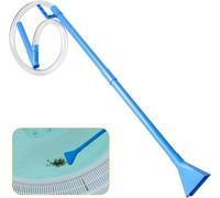 Aspiradora de mano flexible con mango desmontable, de uso manual, ideal para piscinas y jacuzzis, para la limpieza de suciedad y césped
